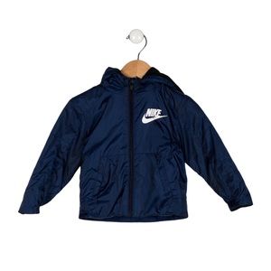 Baby Boys Nike Zip-Up Windbreaker Jacket (Navy)